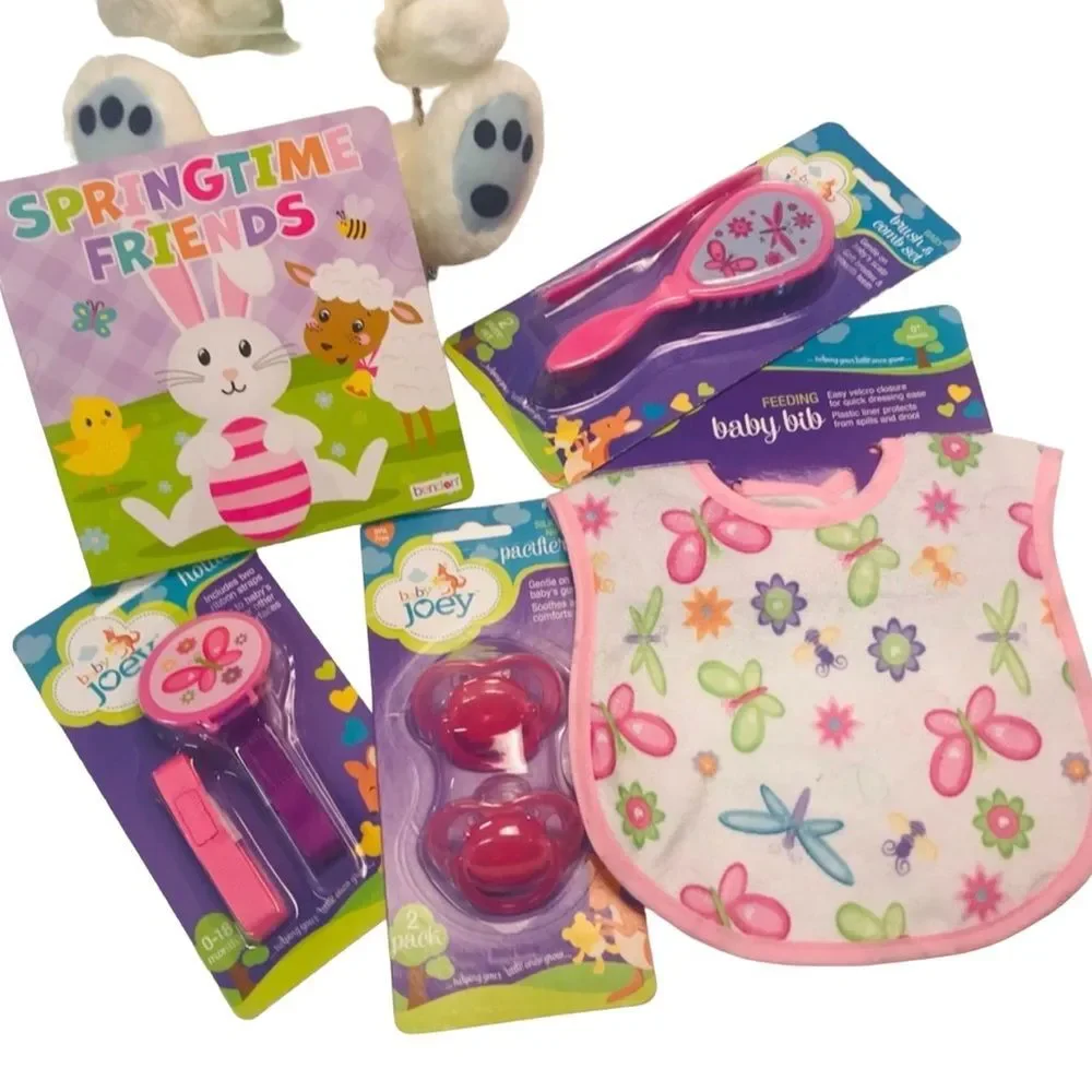Baby Rainbow Sleeper with Baby Accessories Items 3-6 mos